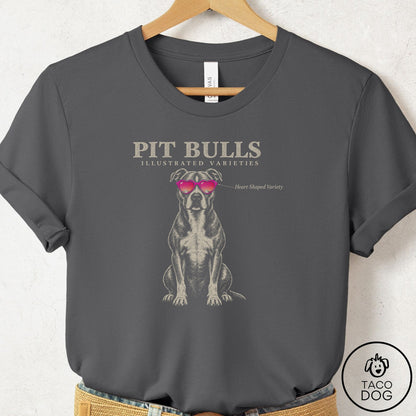 Pitbull Sunglasses Field Guide T-Shirt Asphalt Taco-Dog