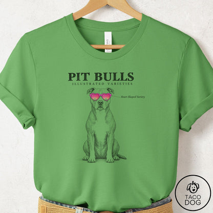 Pitbull Sunglasses Field Guide T-Shirt Leaf Taco-Dog