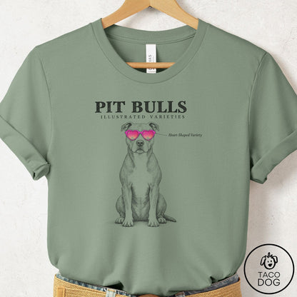 Pitbull Sunglasses Field Guide T-Shirt Sage Taco-Dog