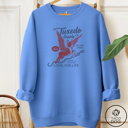 Boston Terrier Supply Sweatshirt Carolina Blue Taco-Dog
