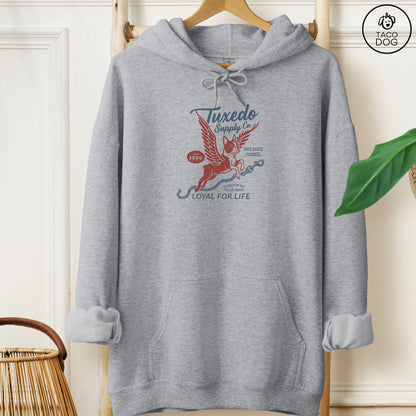 Boston Terrier Supply Hoodie Graphite Heather Taco-Dog
