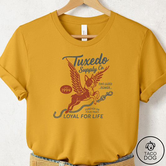 Boston Terrier Supply T-Shirt Mustard Taco-Dog