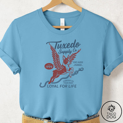 Boston Terrier Supply T-Shirt Ocean Blue Taco-Dog