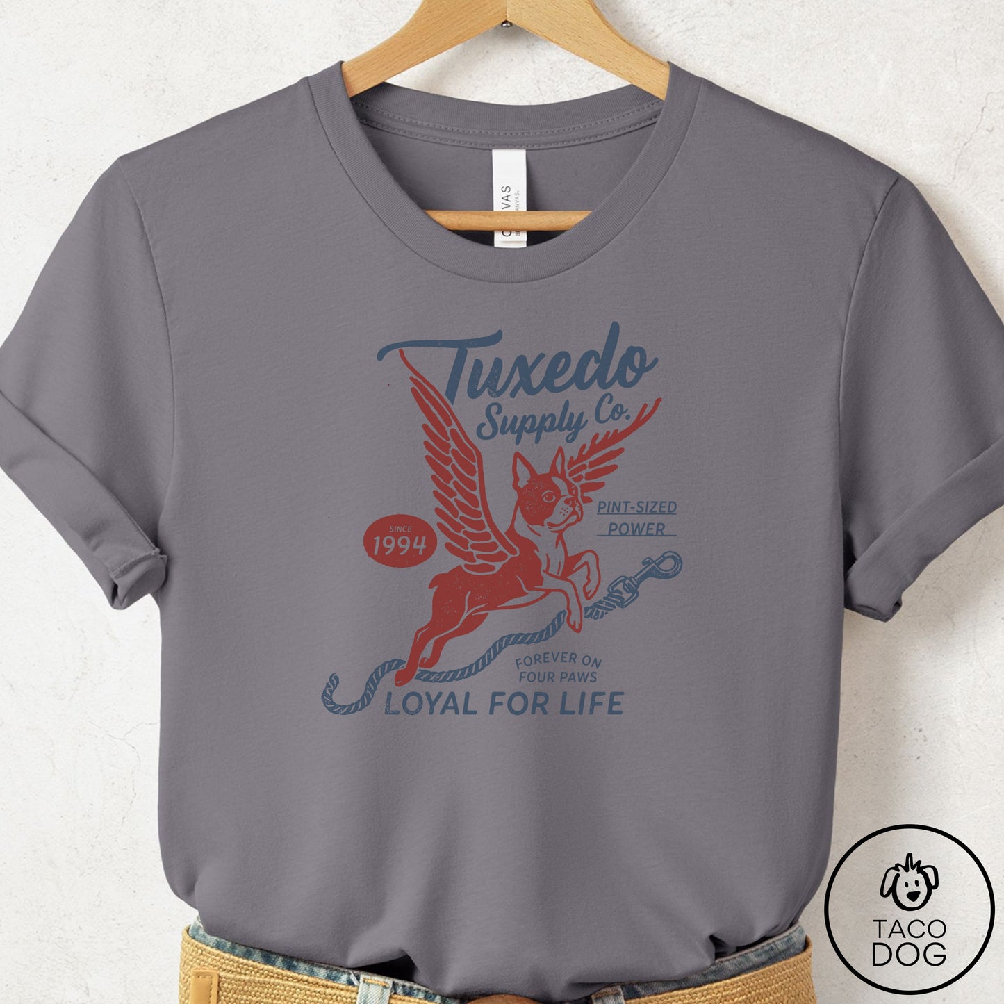 Boston Terrier Supply T-Shirt Storm Taco-Dog