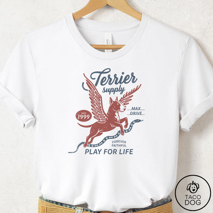 Bull Terrier Supply T-Shirt White Taco-Dog