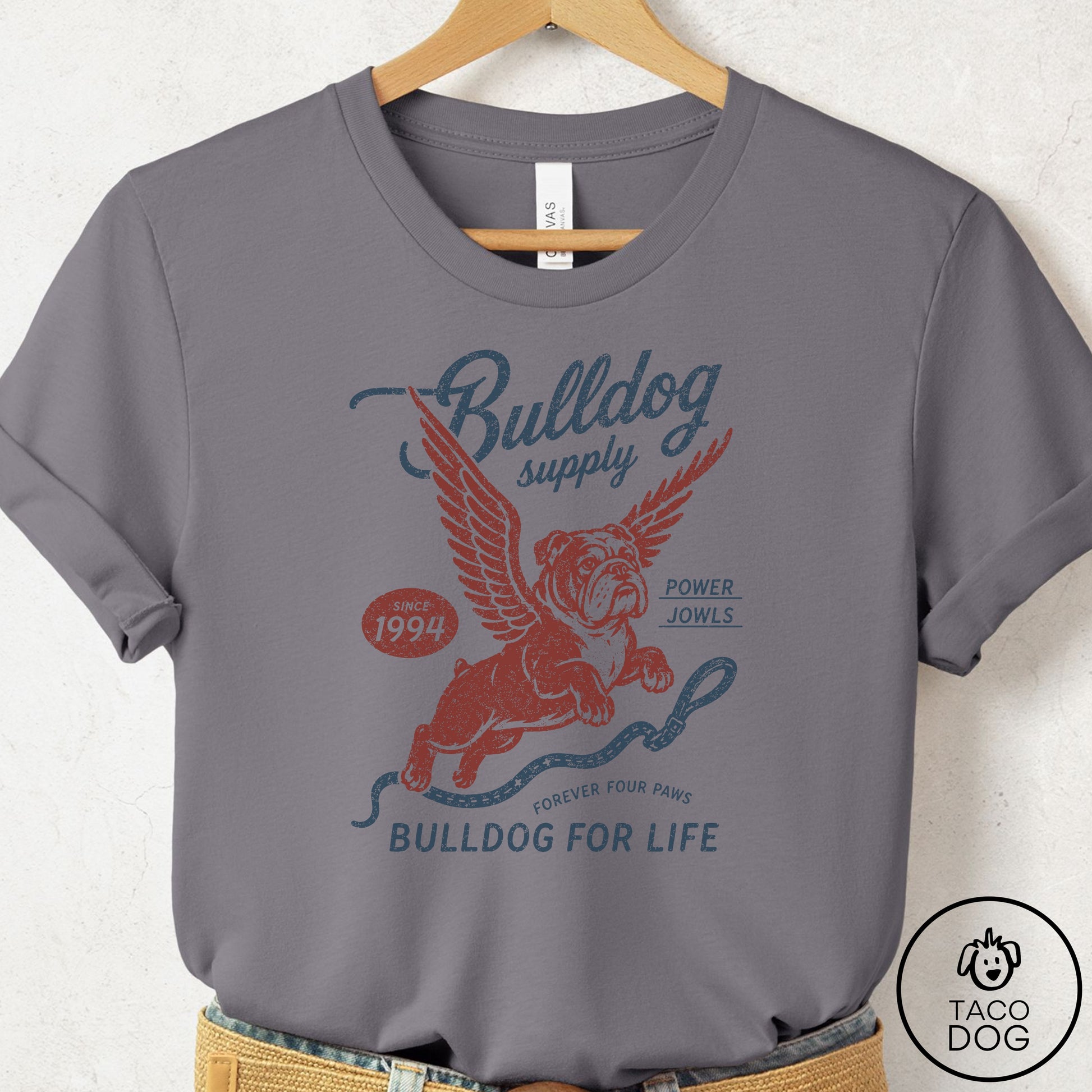English Bulldog Supply T-Shirt Storm Taco-Dog