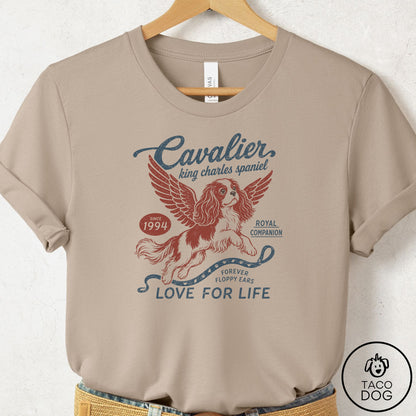 Cavalier King Charles Spaniel Supply T-Shirt Tan Taco-Dog