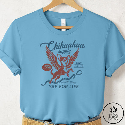 Chihuahua Supply T-Shirt Ocean Blue Taco-Dog