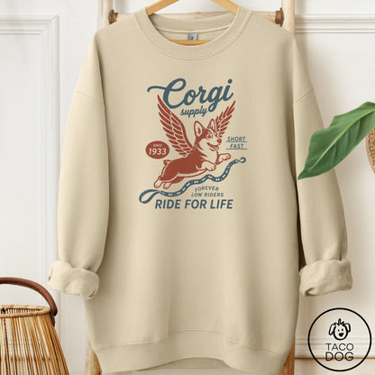 Corgi Supply Sweatshirt Sand Taco-Dog