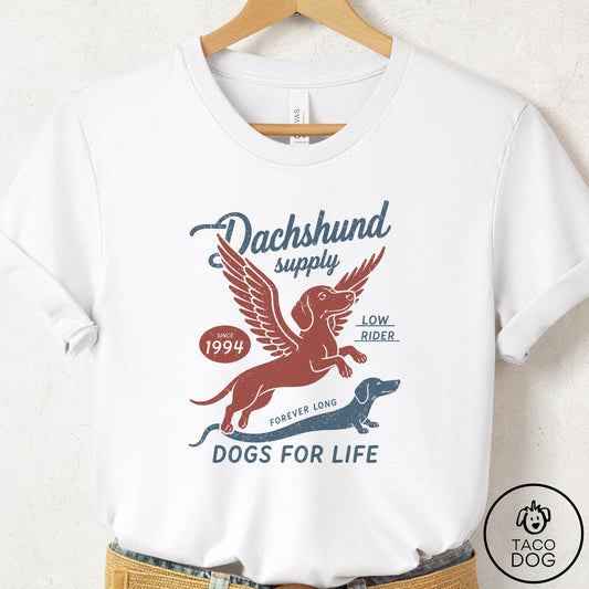 Dachshund Supply T-Shirt White XS Taco-Dog