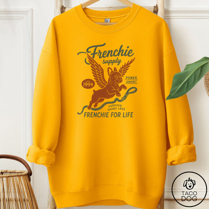 French Bulldog Frenchie Supply Sweatshirt Gold Taco-Dog