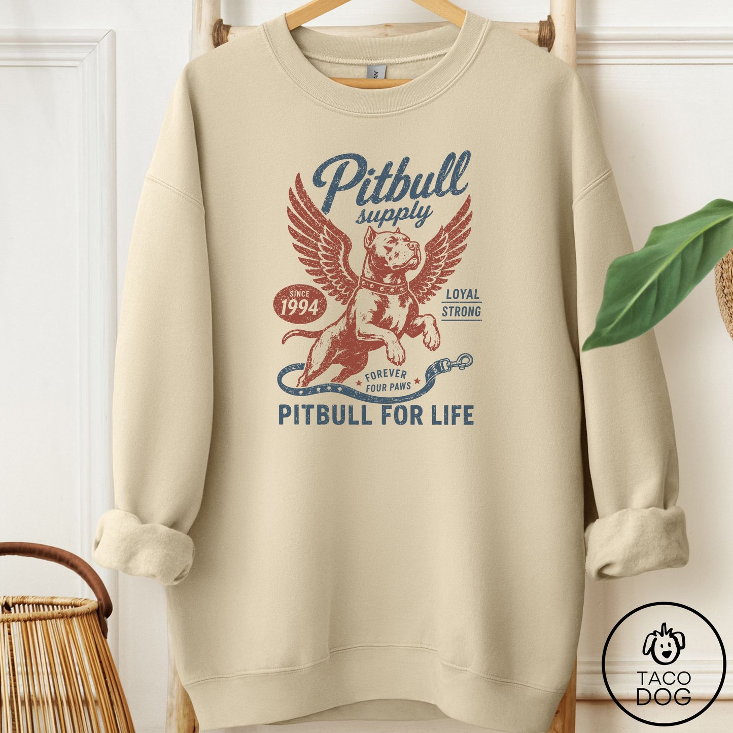 Pitbull Supply Sweatshirt Sand Taco-Dog