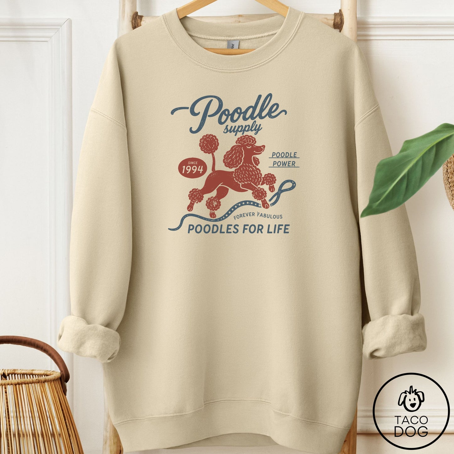 Poodle Supply Sweatshirt Sand Taco-Dog