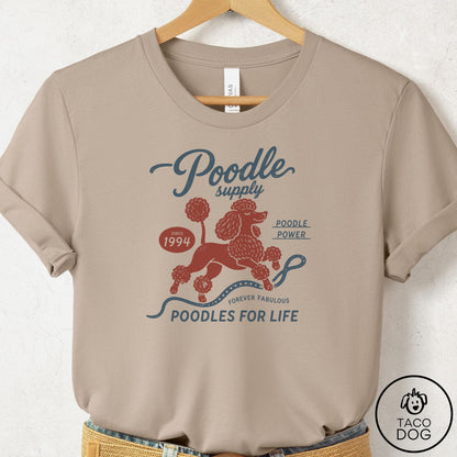 Poodle Supply T-Shirt Tan Taco-Dog