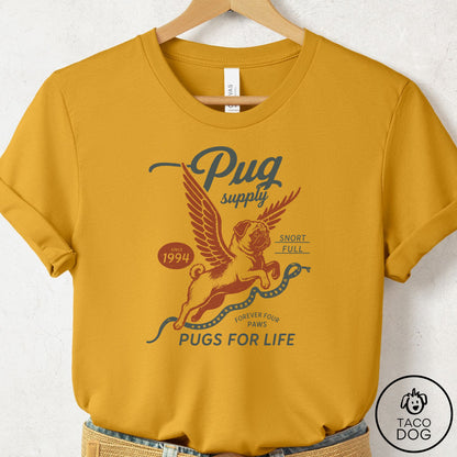 Pug Supply T-Shirt Mustard Taco-Dog