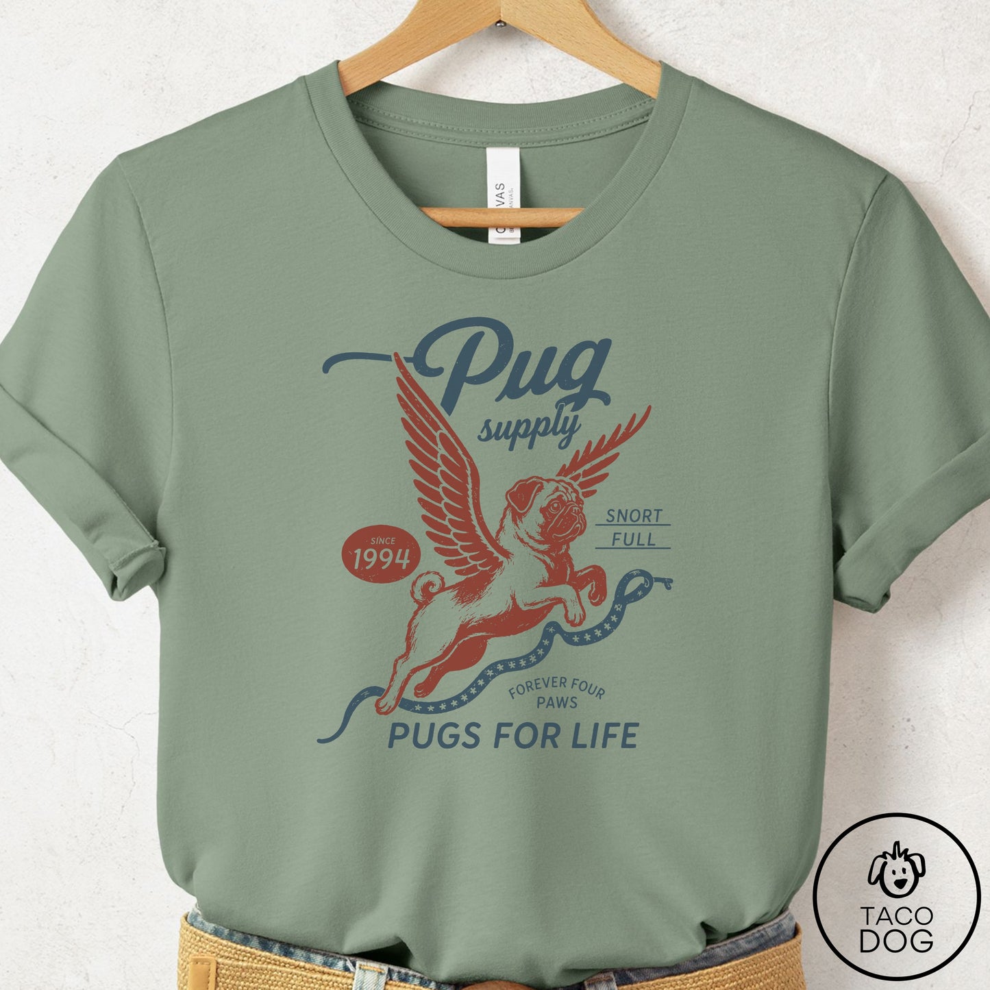 Pug Supply T-Shirt Sage Taco-Dog
