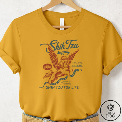 Shih Tzu Supply T-Shirt Mustard Taco-Dog