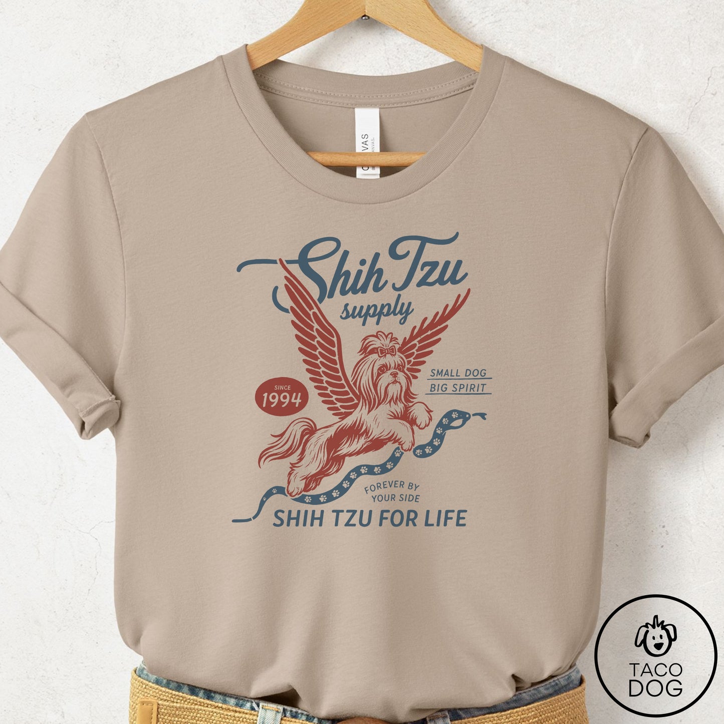 Shih Tzu Supply T-Shirt Tan Taco-Dog