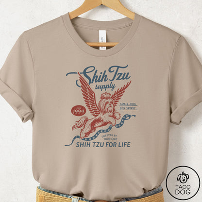 Shih Tzu Supply T-Shirt Tan Taco-Dog