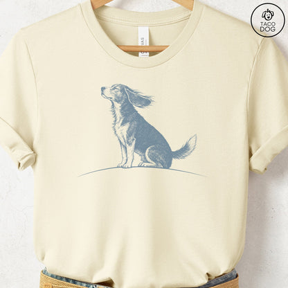 Beagle Tail Wind T-Shirt Natural Taco-Dog