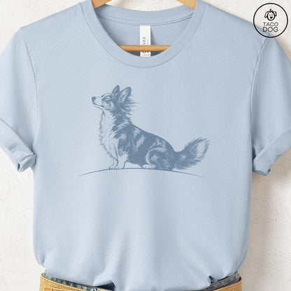 Cardigan Welsh Corgi Tail Wind T-Shirt