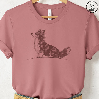 Cardigan Welsh Corgi Tail Wind T-Shirt