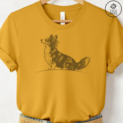 Cardigan Welsh Corgi Tail Wind T-Shirt