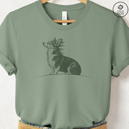 Corgi Tail Wind T-Shirt