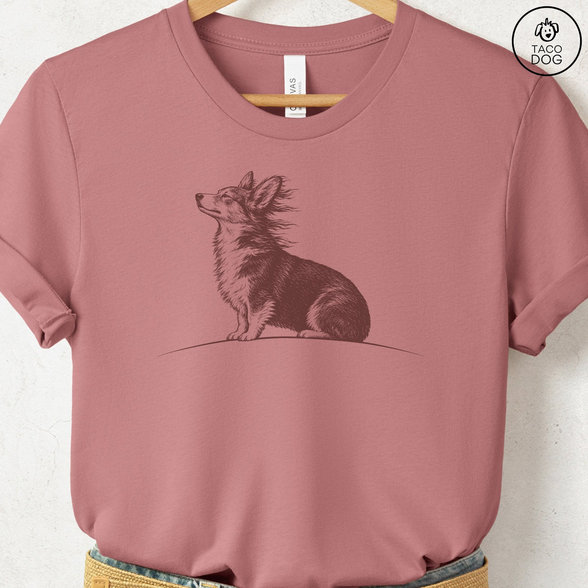 Corgi Tail Wind T-Shirt