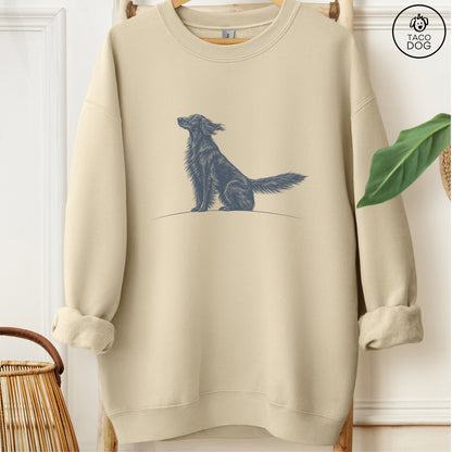 Flat-Coated Retriever Tail Wind Sweatshirt