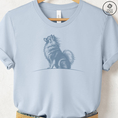 Keeshond Tail Wind T-Shirt