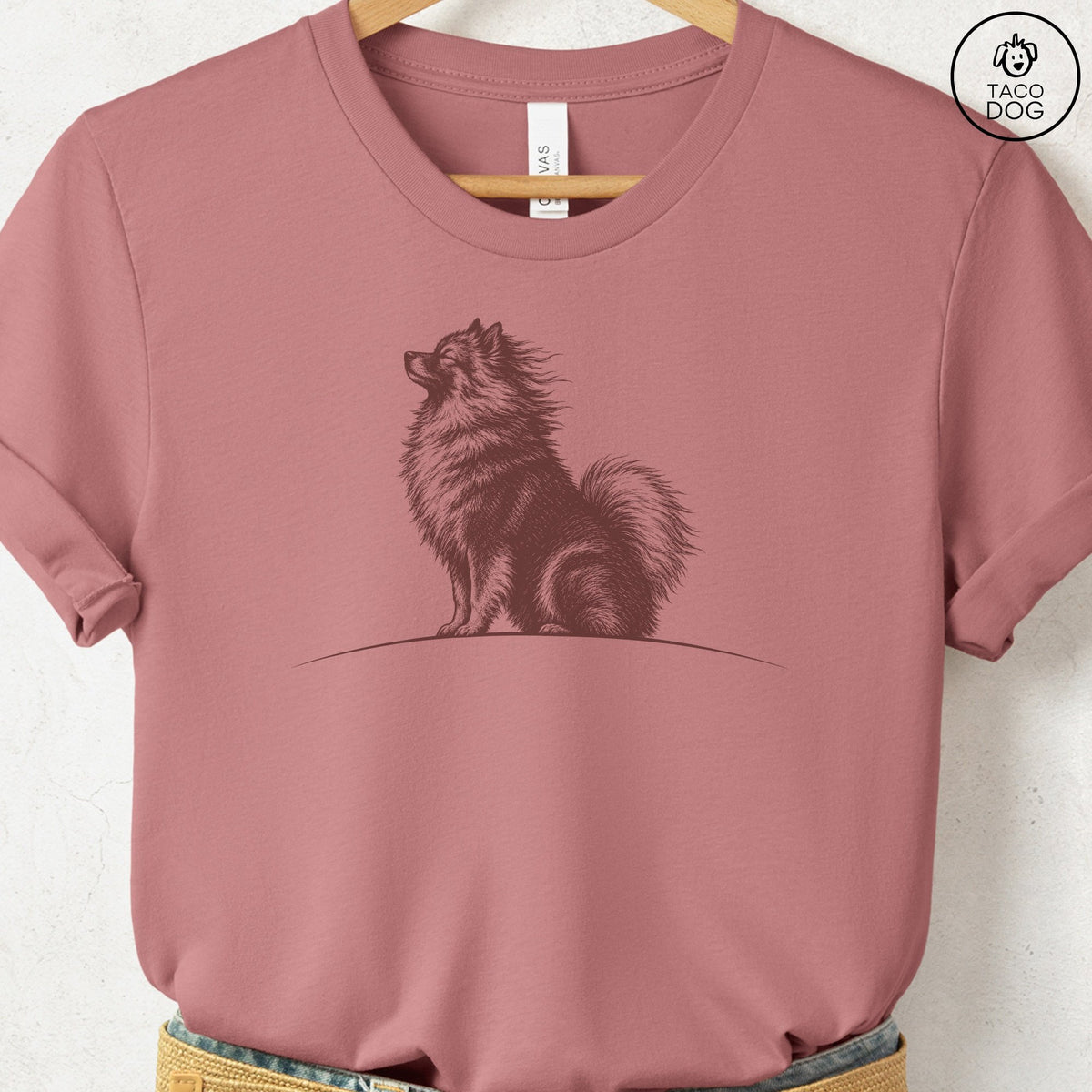 Keeshond Tail Wind T-Shirt