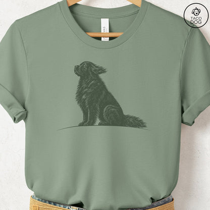 Newfoundland Tail Wind T-Shirt Sage Taco-Dog
