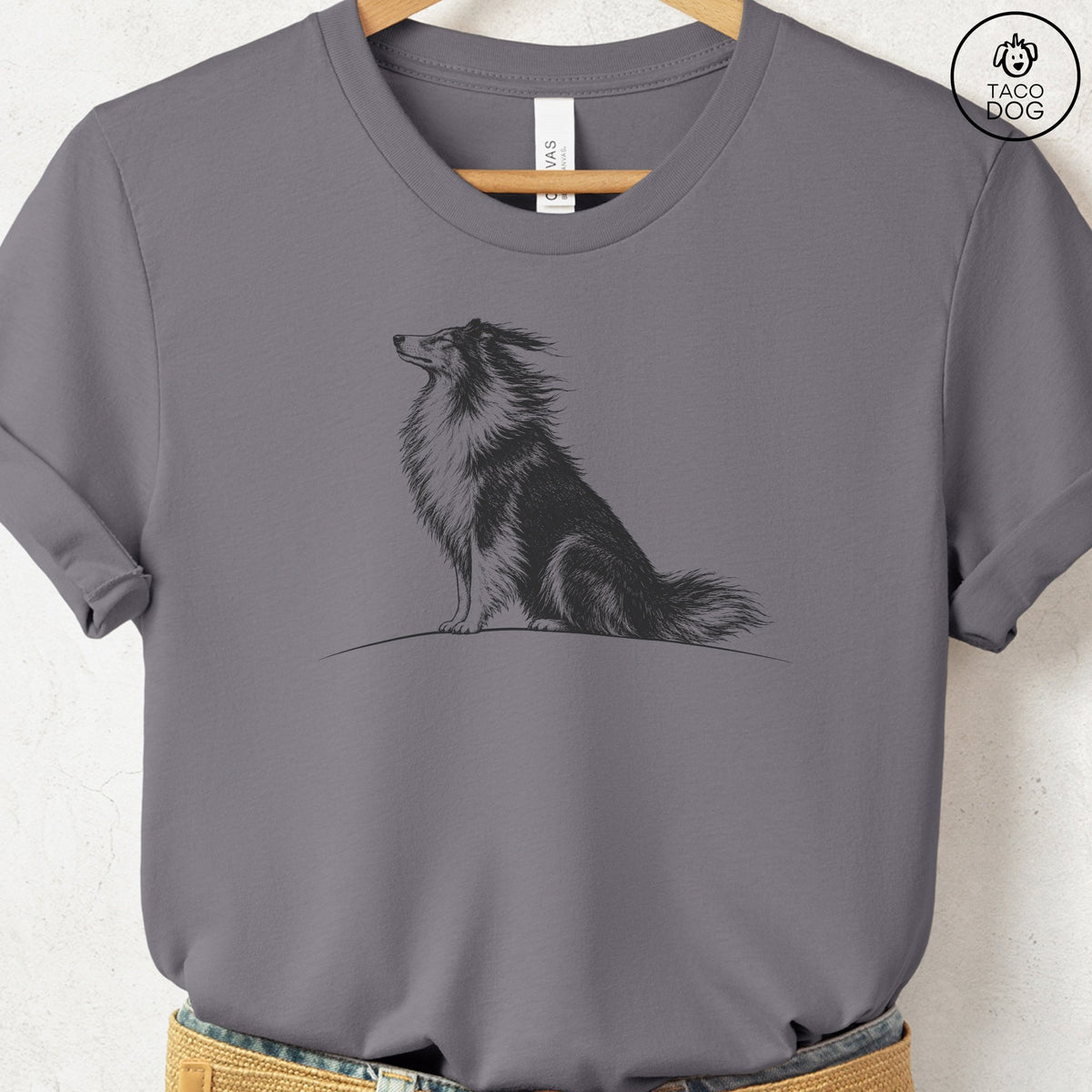 Rough Collie Tail Wind T-Shirt