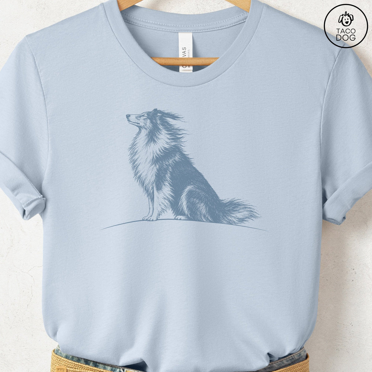 Rough Collie Tail Wind T-Shirt