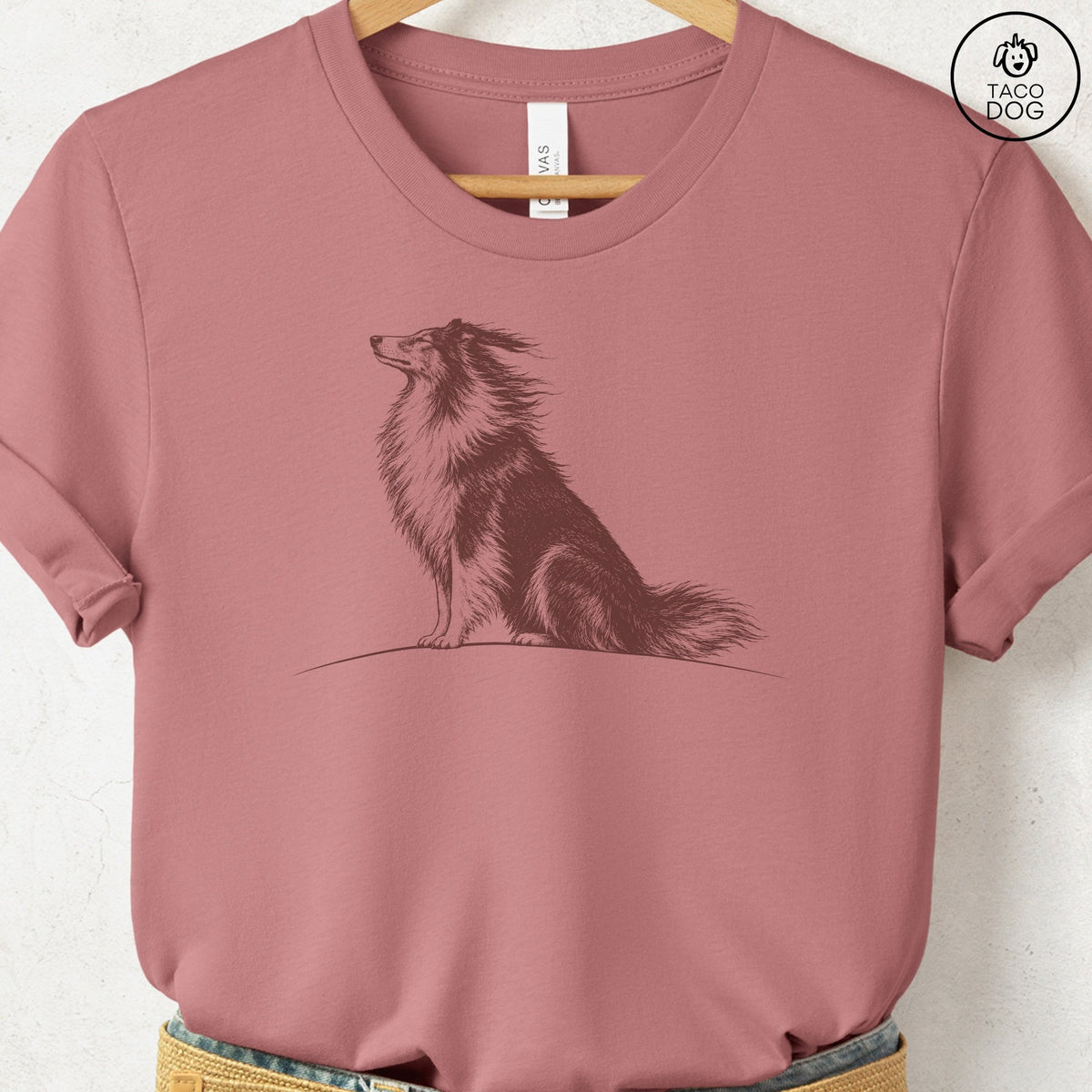 Rough Collie Tail Wind T-Shirt