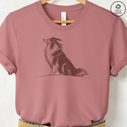 Rough Collie Tail Wind T-Shirt