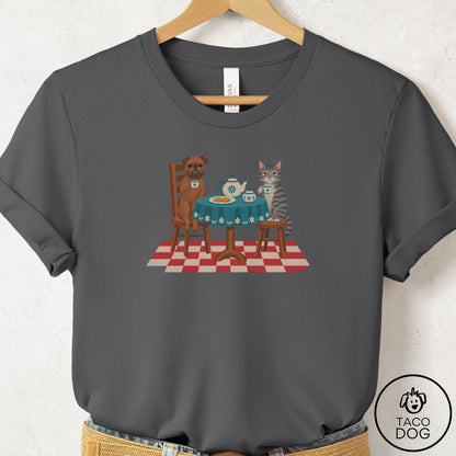Brussels Griffon Tea With The Enemy T-Shirt Asphalt Taco-Dog