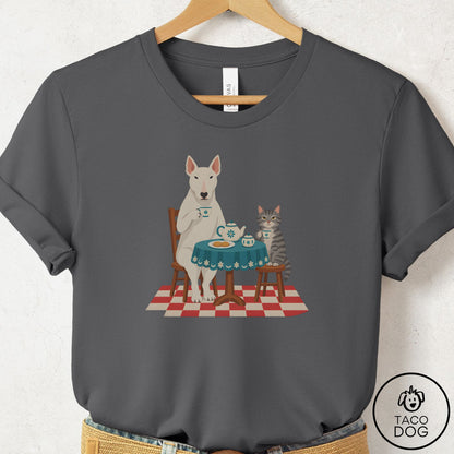 Bull Terrier Tea With The Enemy T-Shirt Asphalt Taco-Dog