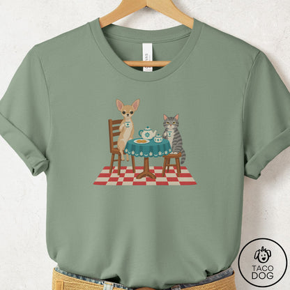 Chihuahua Tea With The Enemy T-Shirt Sage Taco-Dog