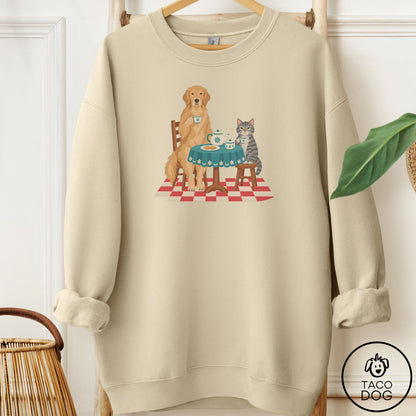 Golden Retriever Tea With The Enemy Sweatshirt Sand Taco-Dog