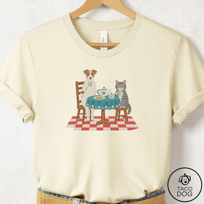 Jack Russell Tea With The Enemy T-Shirt Natural Taco-Dog