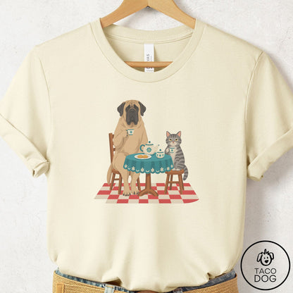Mastiff Tea With The Enemy T-Shirt Natural Taco-Dog