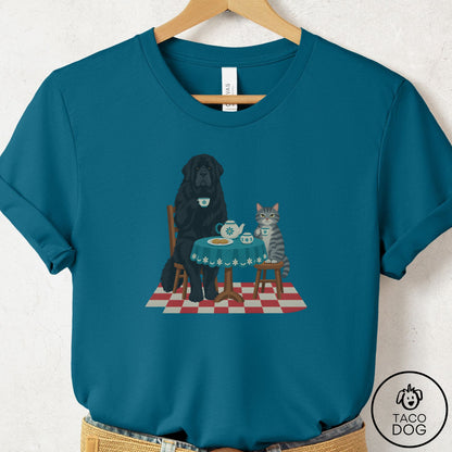 Newfoundland Tea With The Enemy T-Shirt Deep Teal Taco-Dog