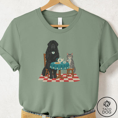 Newfoundland Tea With The Enemy T-Shirt Sage Taco-Dog