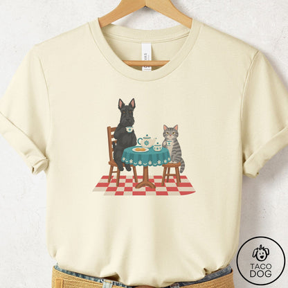 Scottie Tea With The Enemy T-Shirt Natural Taco-Dog