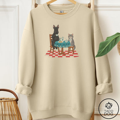 Scottie Tea With The Enemy Sweatshirt Sand Taco-Dog