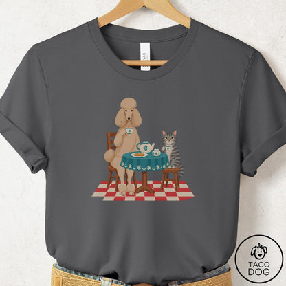 Poodle Tea With The Enemy T-Shirt Asphalt Taco-Dog