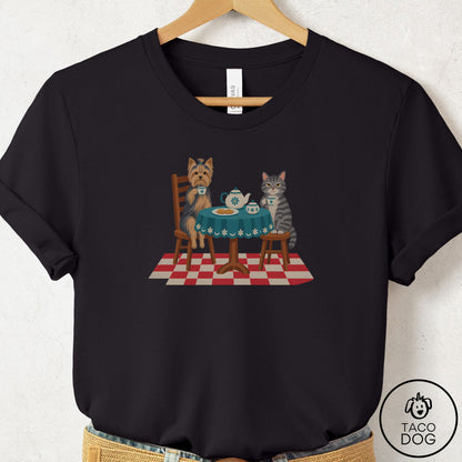 Yorkshire Terrier Yorkie Tea With The Enemy T-Shirt Black Taco-Dog