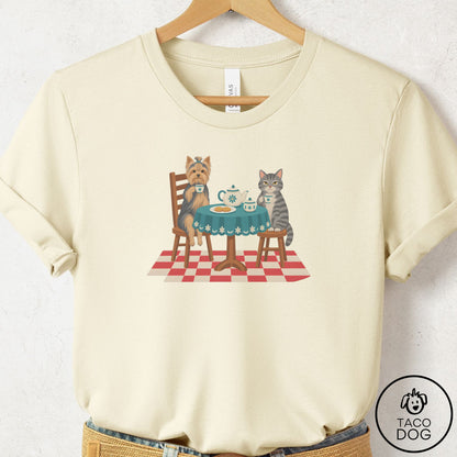 Yorkshire Terrier Yorkie Tea With The Enemy T-Shirt Natural Taco-Dog